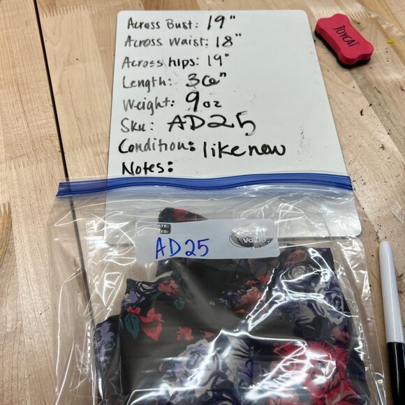 Skies Are Blue Floral Keyhole Sleeveless Dress Size Large Black Multicolor - Picture 11 of 12